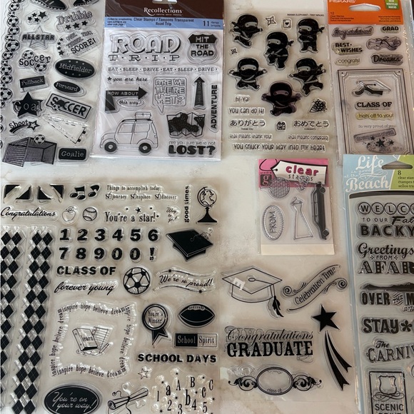 Assorted kids- School Clear Stamps Set - Picture 5 of 6